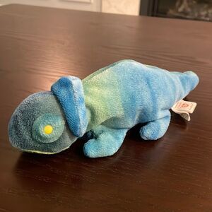 Rainbow the Chameleon 1997 Ty Beanie Baby 9.5” long Good Condition